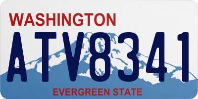 WA license plate ATV8341