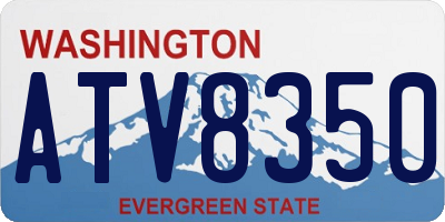 WA license plate ATV8350