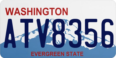 WA license plate ATV8356
