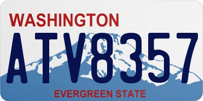 WA license plate ATV8357