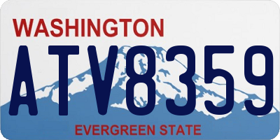 WA license plate ATV8359
