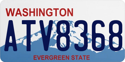 WA license plate ATV8368