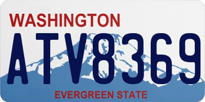 WA license plate ATV8369