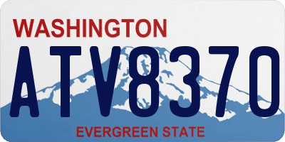 WA license plate ATV8370