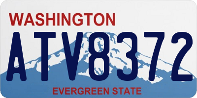 WA license plate ATV8372