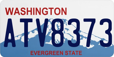 WA license plate ATV8373