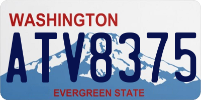 WA license plate ATV8375