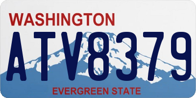 WA license plate ATV8379