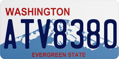 WA license plate ATV8380