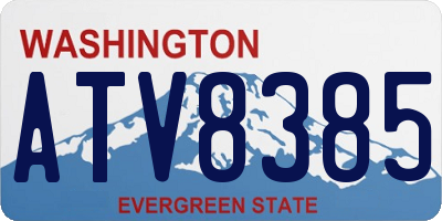 WA license plate ATV8385