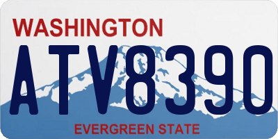 WA license plate ATV8390