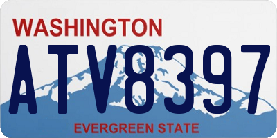 WA license plate ATV8397