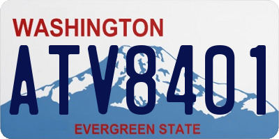 WA license plate ATV8401