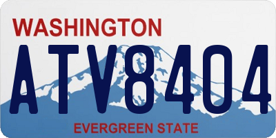 WA license plate ATV8404