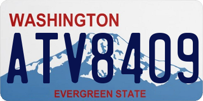 WA license plate ATV8409