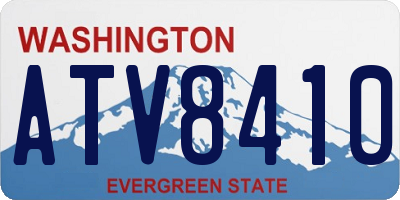 WA license plate ATV8410