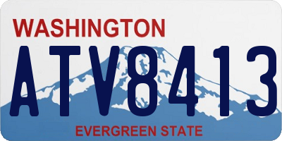 WA license plate ATV8413