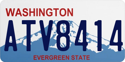 WA license plate ATV8414