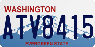 WA license plate ATV8415