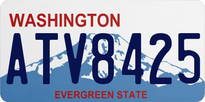 WA license plate ATV8425