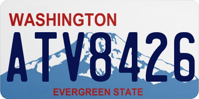 WA license plate ATV8426