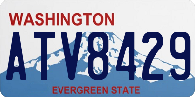 WA license plate ATV8429