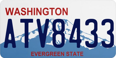 WA license plate ATV8433