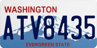 WA license plate ATV8435