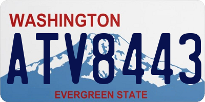 WA license plate ATV8443