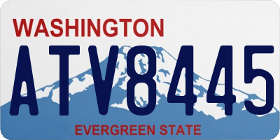 WA license plate ATV8445