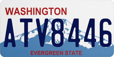 WA license plate ATV8446