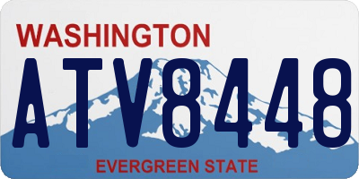 WA license plate ATV8448