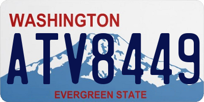 WA license plate ATV8449