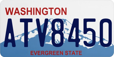 WA license plate ATV8450
