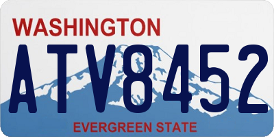 WA license plate ATV8452