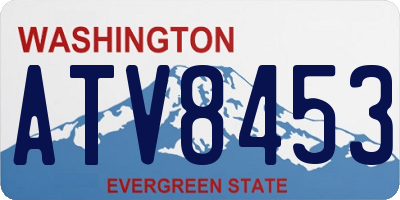 WA license plate ATV8453