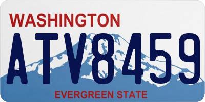 WA license plate ATV8459