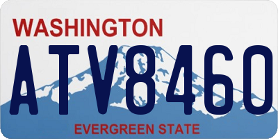 WA license plate ATV8460