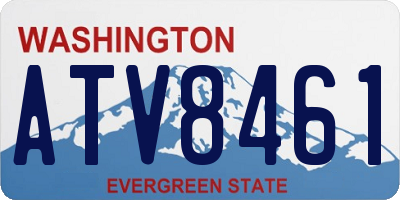 WA license plate ATV8461