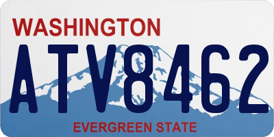 WA license plate ATV8462