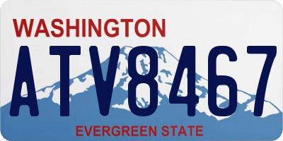WA license plate ATV8467