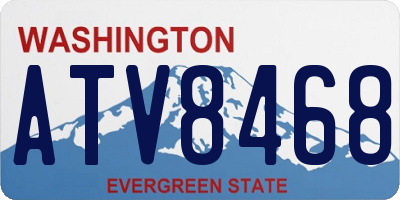 WA license plate ATV8468