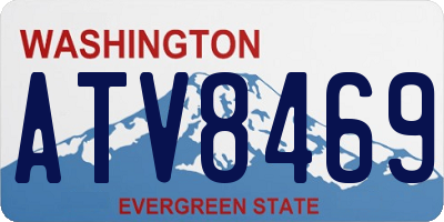 WA license plate ATV8469