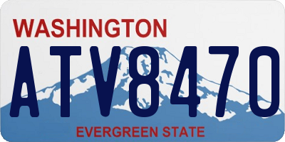 WA license plate ATV8470