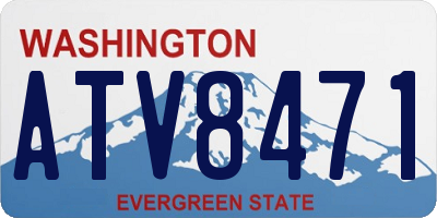 WA license plate ATV8471