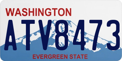 WA license plate ATV8473