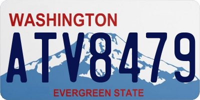 WA license plate ATV8479