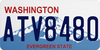 WA license plate ATV8480