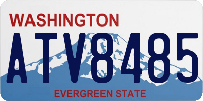 WA license plate ATV8485