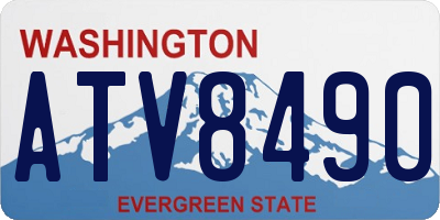 WA license plate ATV8490